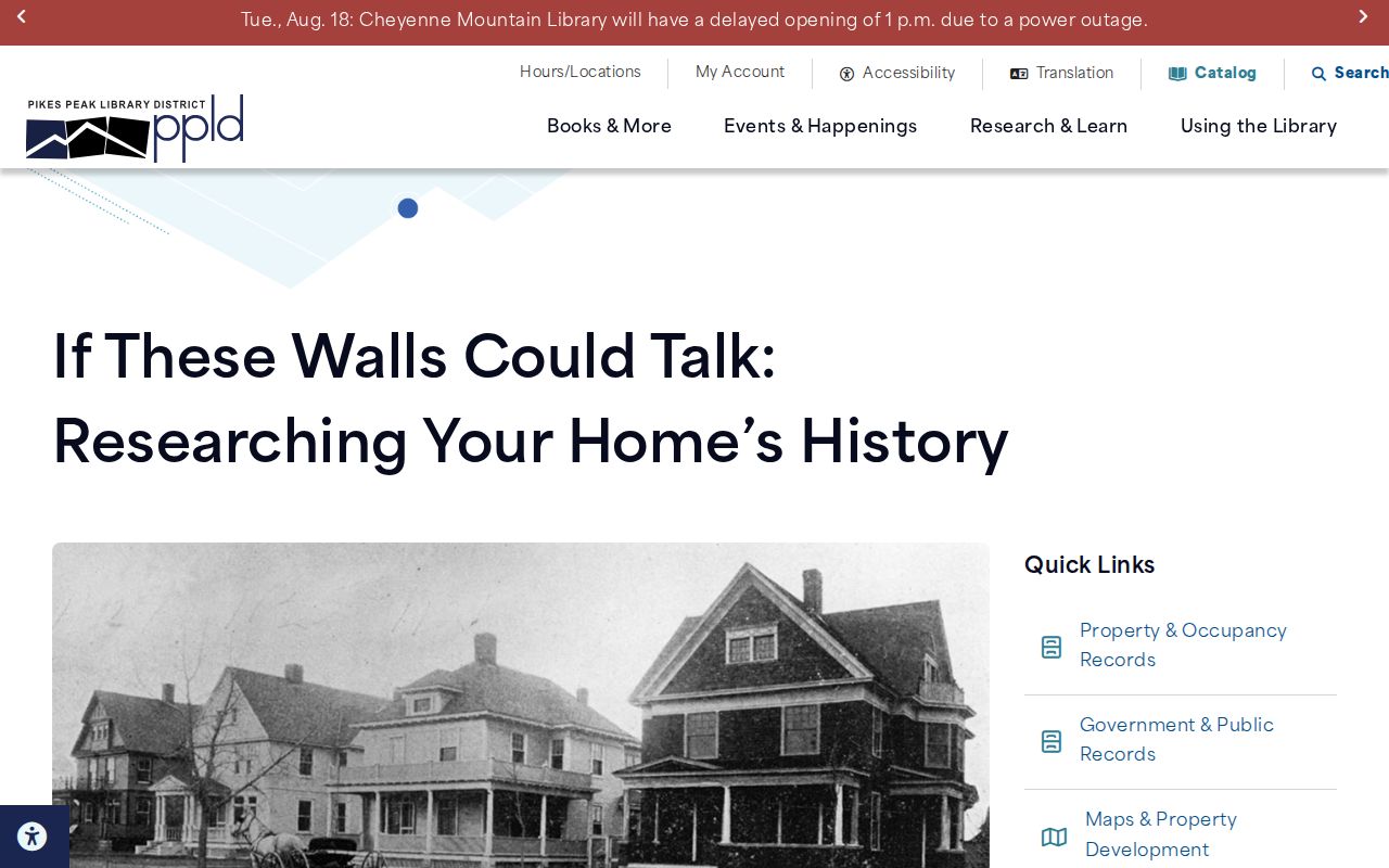 El Paso County city directory house history research guide