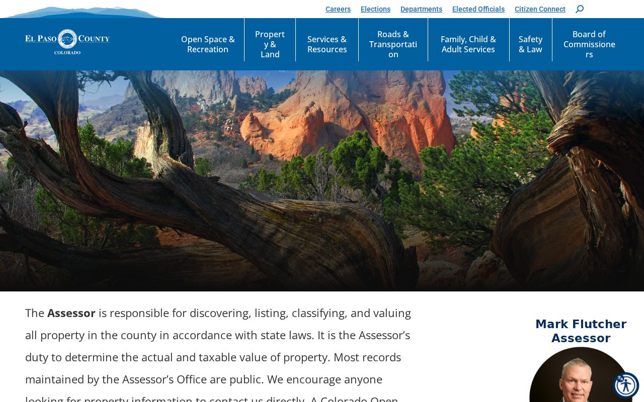 El Paso County residents directory assessor office